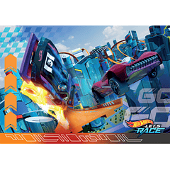 Puzzle 2x60 pçs - Hot Wheels