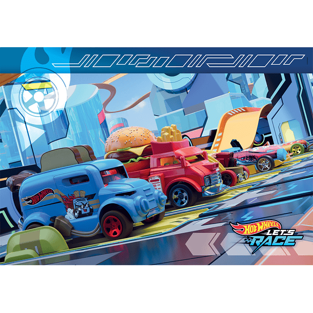 Puzzle 2x60 pçs - Hot Wheels 3