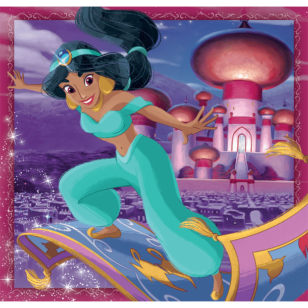 Puzzle 3 x 48 pçs - Disney Princess 3
