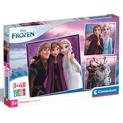 Puzzle 3 x 48 pçs - Frozen