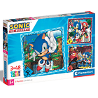Puzzle 3 x 48 pçs - Sonic 1