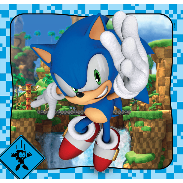 Puzzle 3 x 48 pçs - Sonic 2