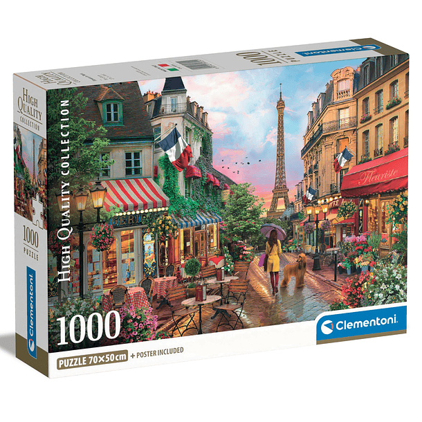 Puzzle 1000 pçs - Flowers in Paris 1