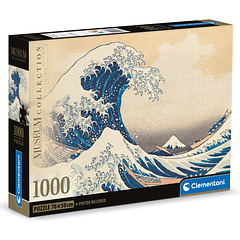 Puzzle Museu 1000 pçs - Hokusai La Grande Onda