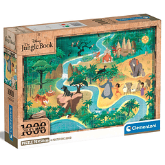 Puzzle 1000 pçs - Story Maps Jungle Book