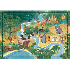 Puzzle 1000 pçs - Story Maps Jungle Book