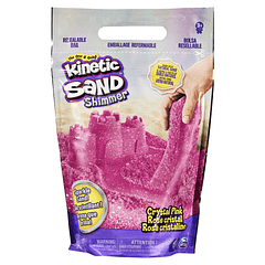 Kinetic Sand - Saco de Areia Rosa Cristalino