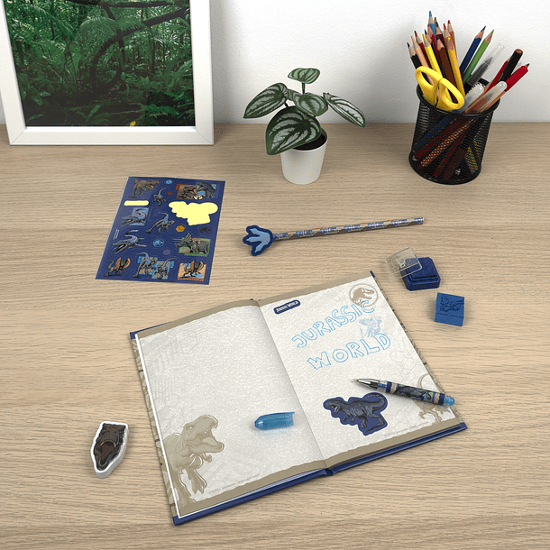 Jurassic World - Conjunto de Escrita com Caderno 4