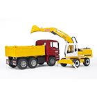 Camião de Carga MAN TGA com Escavadora Liebherr 2