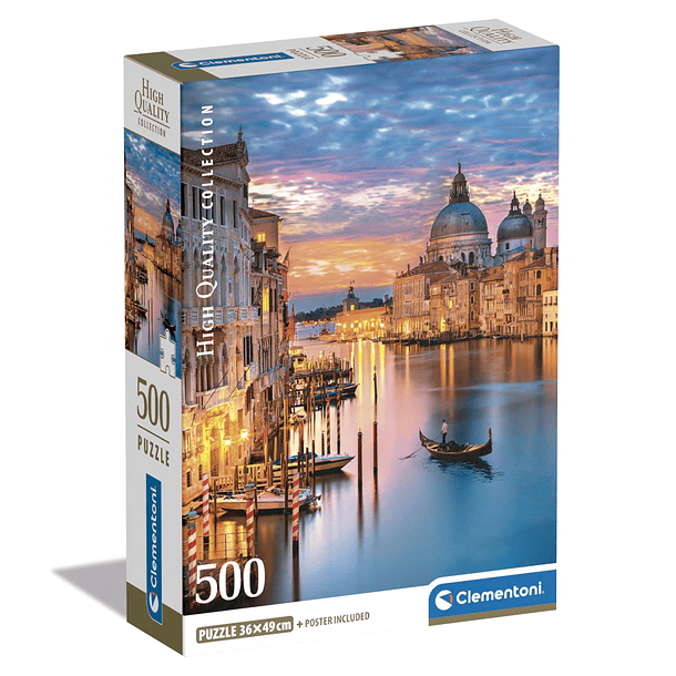 Puzzle 500 pçs - Lighting Venice 1