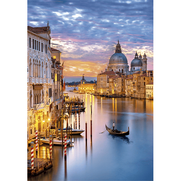 Puzzle 500 pçs - Lighting Venice 2