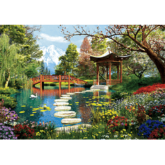 Puzzle 1000 pçs - Fuji Garden