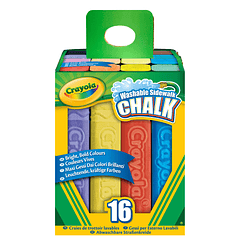 Crayola - Conjunto de 16 Giz Maxi Lavável