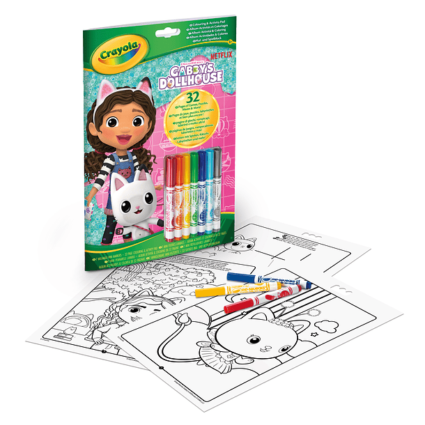 Crayola - Livro de Atividades Gabby's Dollhouse 