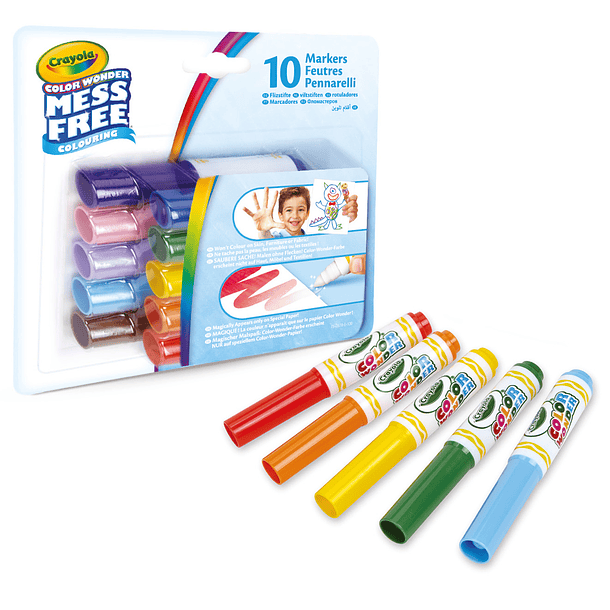 Crayola Color Wonder Mess Free - 10 Marcadores Cores 