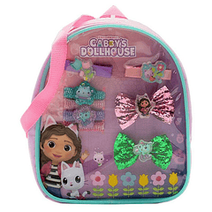 Gabby's Dollhouse - Mochila com Acessórios de Cabelo