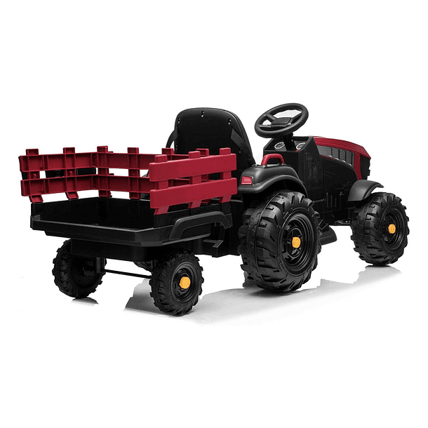Trator com Atrelado Vermelho 12V 3