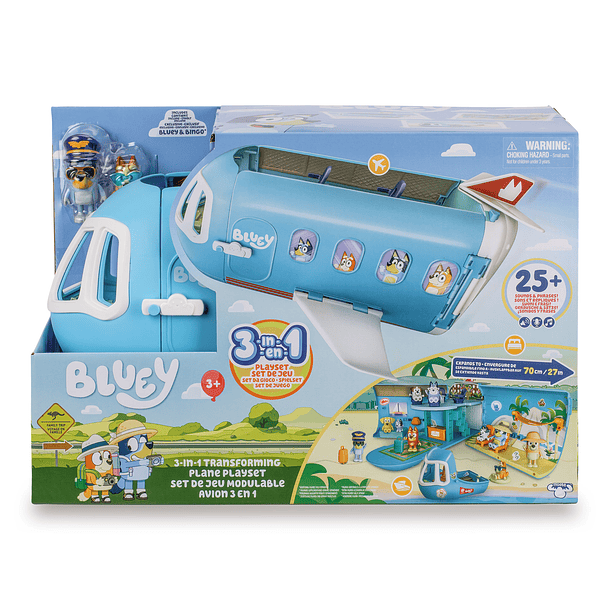 Bluey - Avião 3 em 1 1
