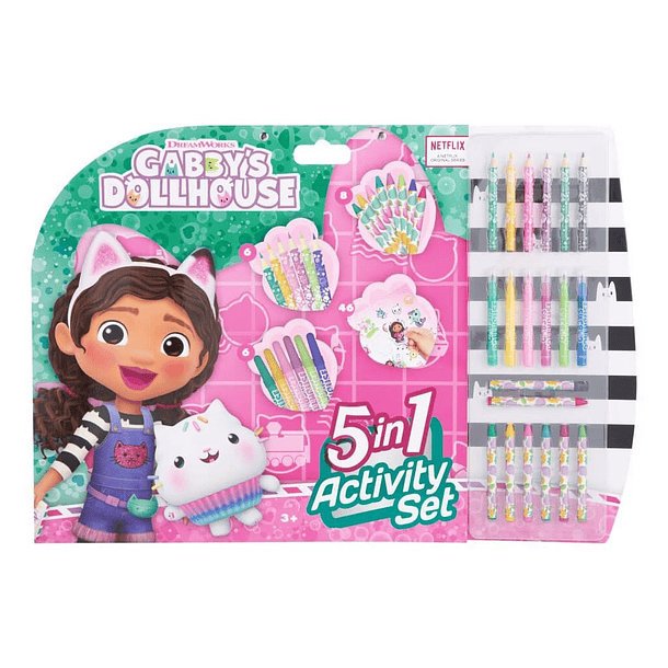 Gabby's Dollhouse - Bloco Gigante de Atividades 5 em 1 