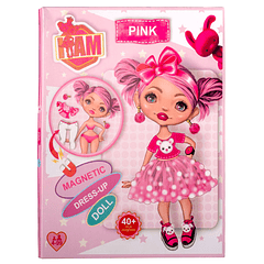 Vamos Vestir a Boneca Magnética - Pink
