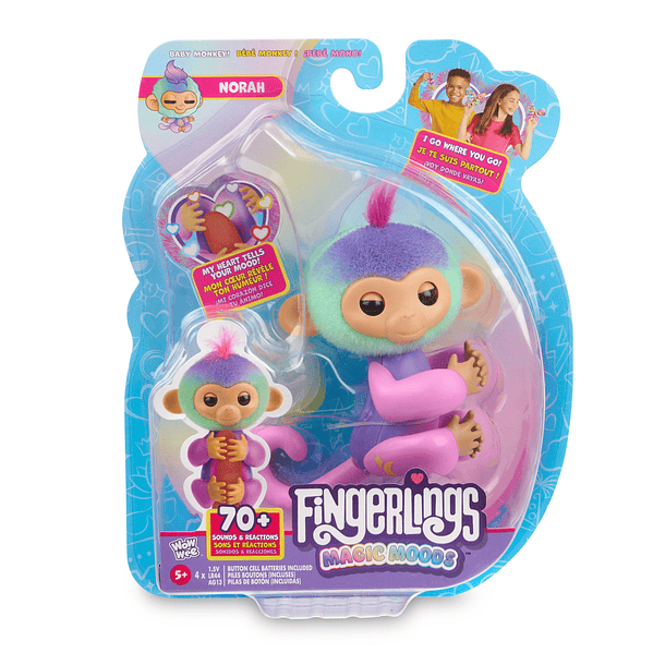 Fingerlings Magic Moods - Macaco Norah Humor Surpresa 1