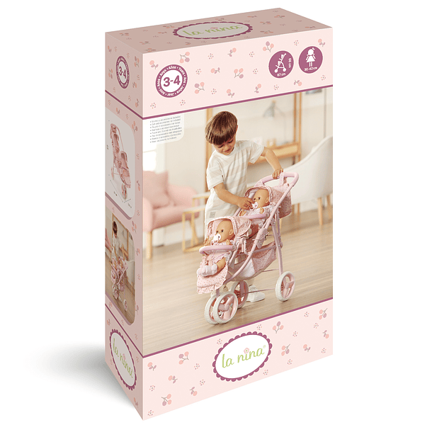 La Nina Olivia - Carrinho Gémeos de Bonecas 1