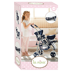 La Nina Carlota - Carrinho Gémeos de Bonecas