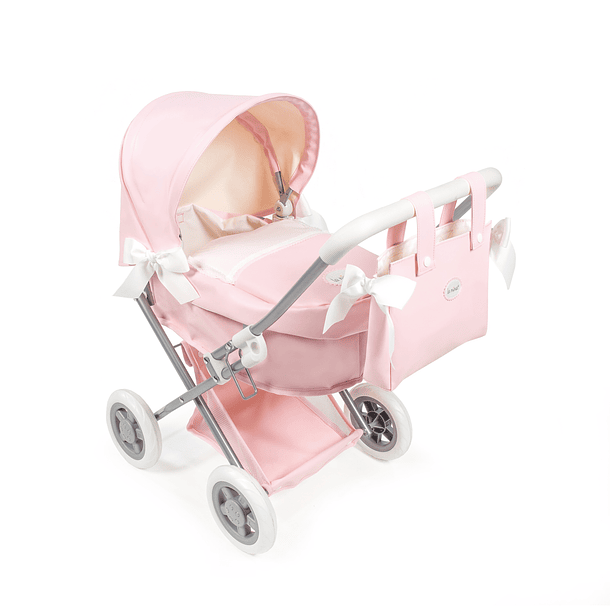 La Nina Pink Pram - Carrinho Pequeno de Bonecas 2