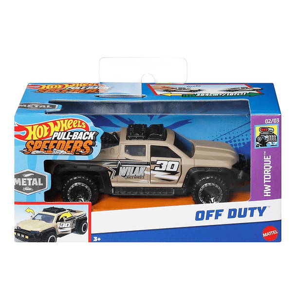 Hot Wheels Pull-Back Speeders - Off Duty 