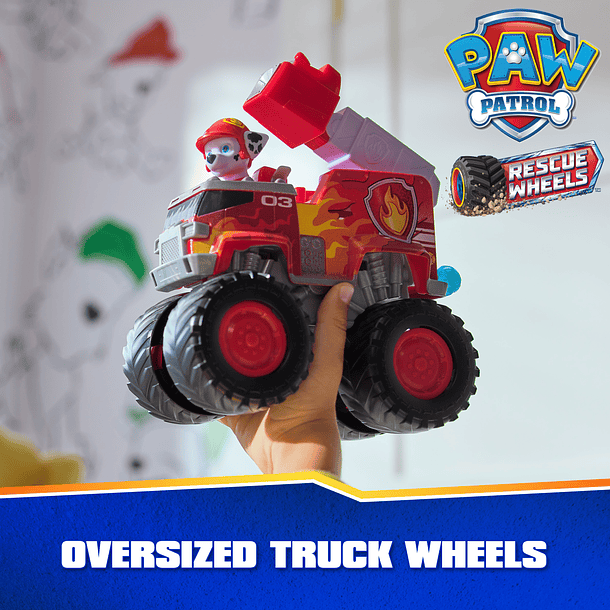Patrulha Pata Rescue Wheels - Monster Truck Marshall 3