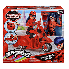 Ladybug Scooter Switch ‘N Go com Boneca