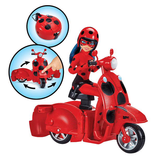 Ladybug Scooter Switch ‘N Go com Boneca 3