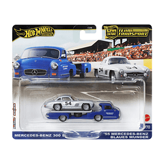 Hot Wheels Team Transport - Mercedes-Benz 300 SL & '55 Mercedes-Benz Blaues Wunder