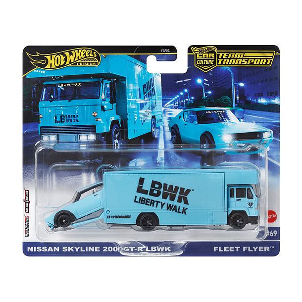 Hot Wheels Team Transport - Nissan Skyline 2000 GT-R & Fleet Flyer 1