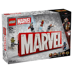 Logótipo MARVEL e Minifiguras