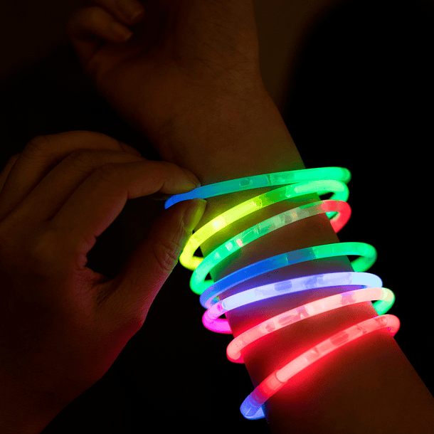Glow Dark Pulseiras Fluorescentes - Pack 10 4