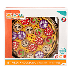 Woomax - Conjunto de Pizza em Madeira