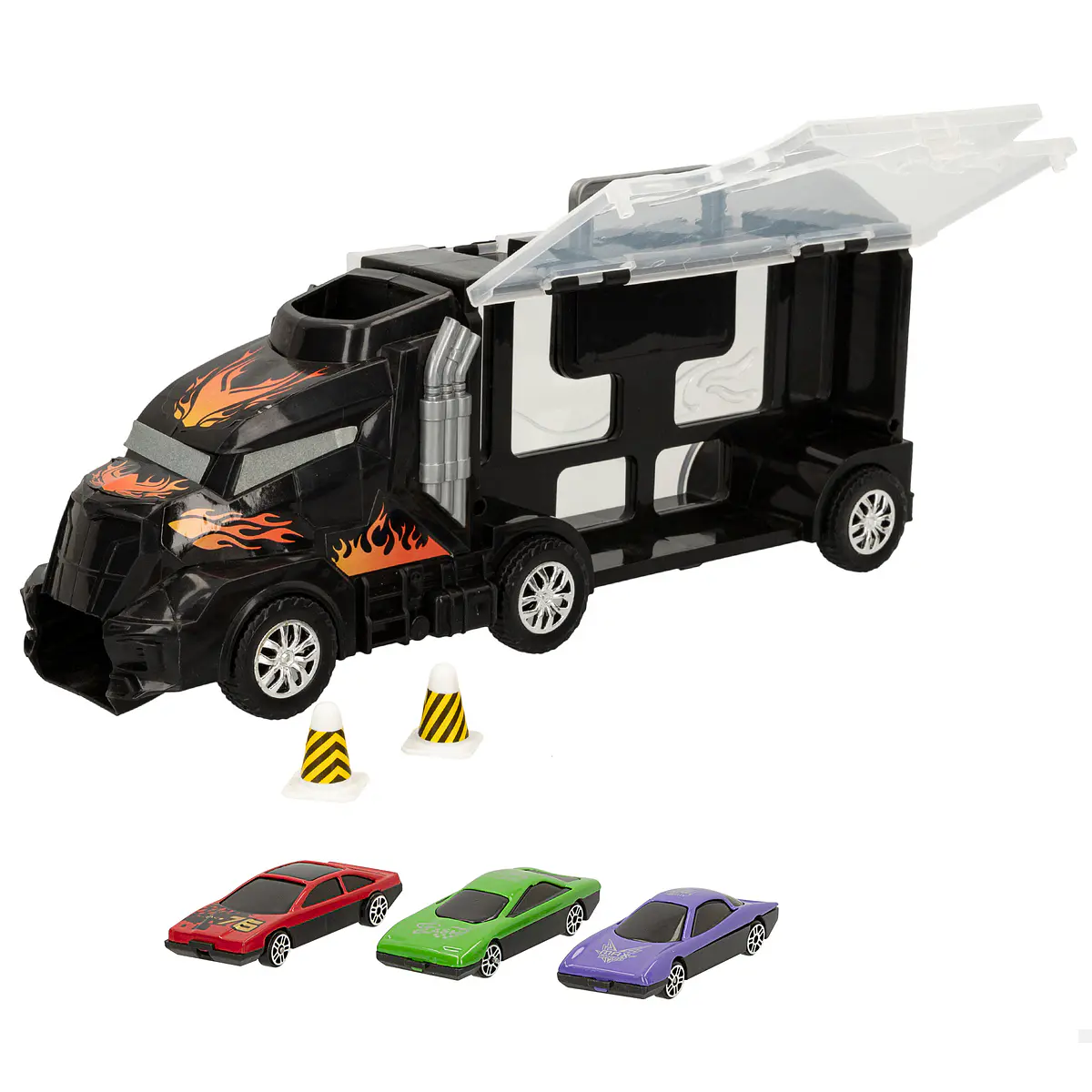 Speed & Go - Camião Transporte de Carros | Cubos Luminosos