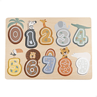 Woomax - Puzzle Números de Madeira 1