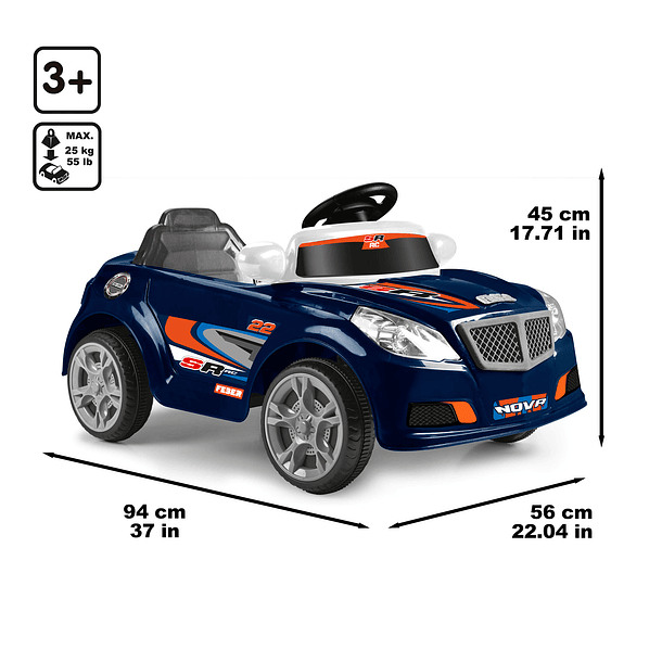 Twinkle Car Azul Naval 12V 8