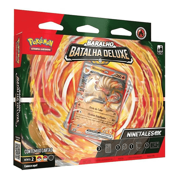 Pokémon - Baralho Batalha Deluxe Ninetales EX 