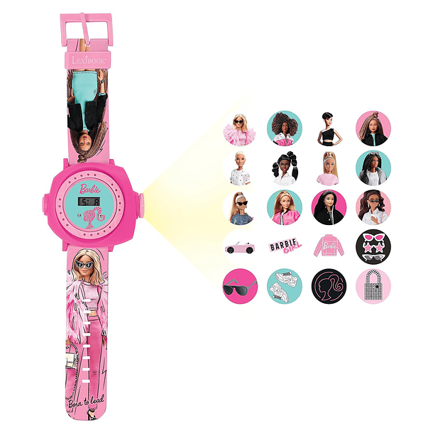 Lexibook - Relógio Projetor Digital Barbie 2