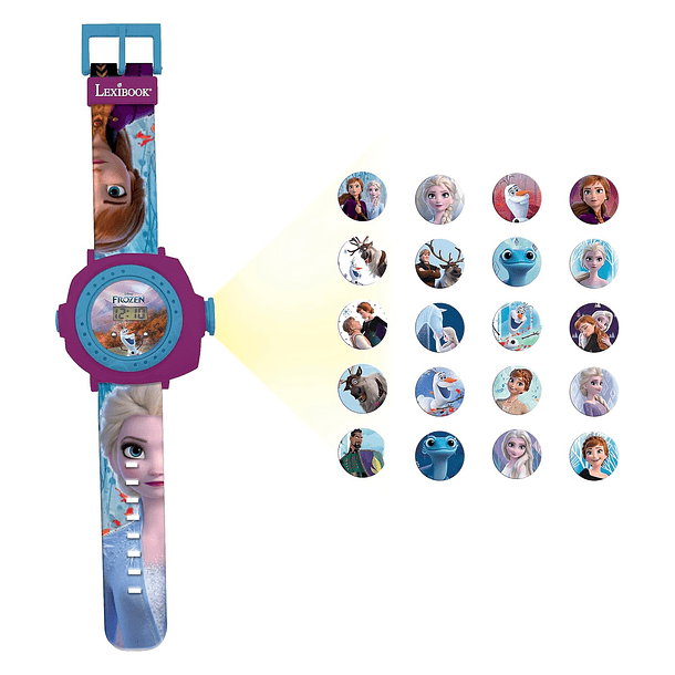 Lexibook - Relógio Projetor Digital Frozen 2