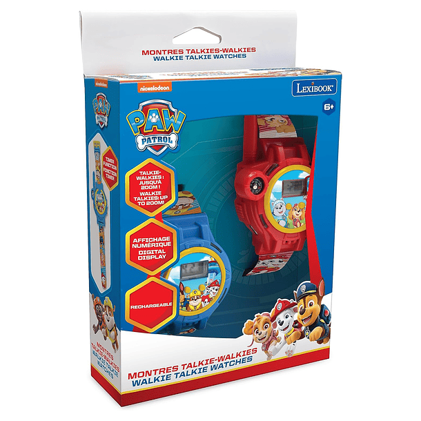Lexibook - Relógios Digital Walkie Talkie Patrulha Pata 1