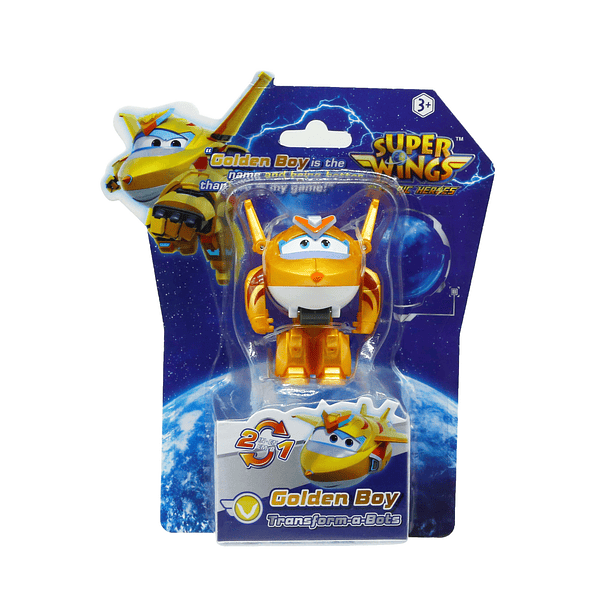 Super Wings - Mini Veículo Transformável Golden Boy 1