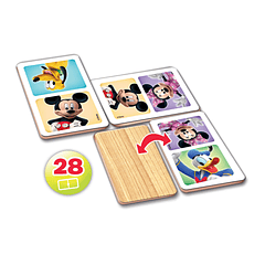 Educa - Dominó Madeira Mickey & Minnie