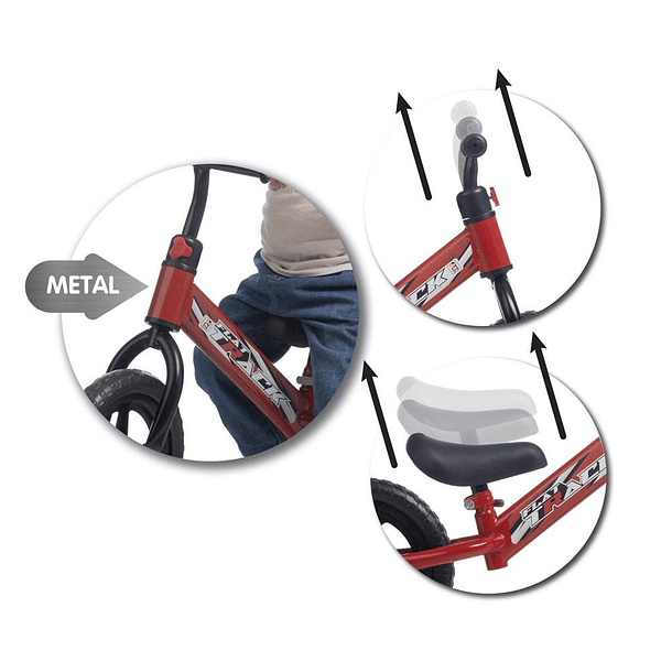 Bicicleta de Balanço Flat Track sem Pedais 3