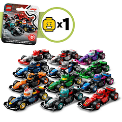 Minifiguras - Carro de Corrida F1 Colecionável
