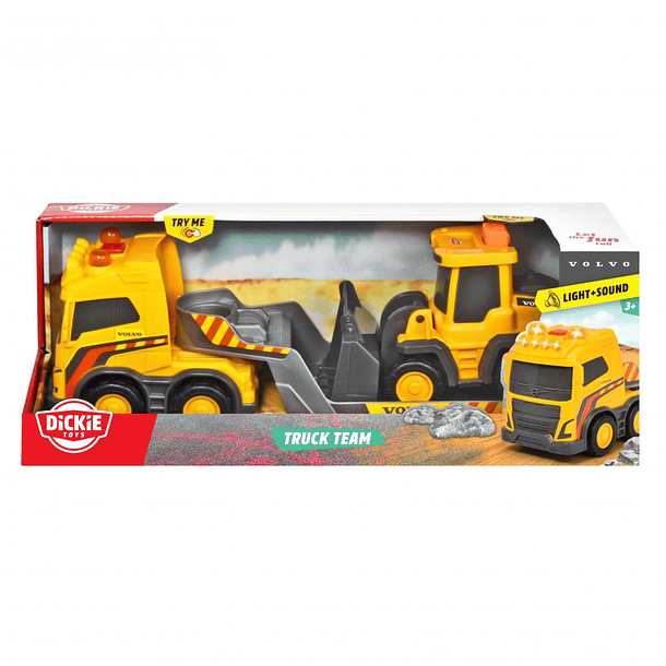 Dickie - Camião Reboque com Escavadora Volvo 1