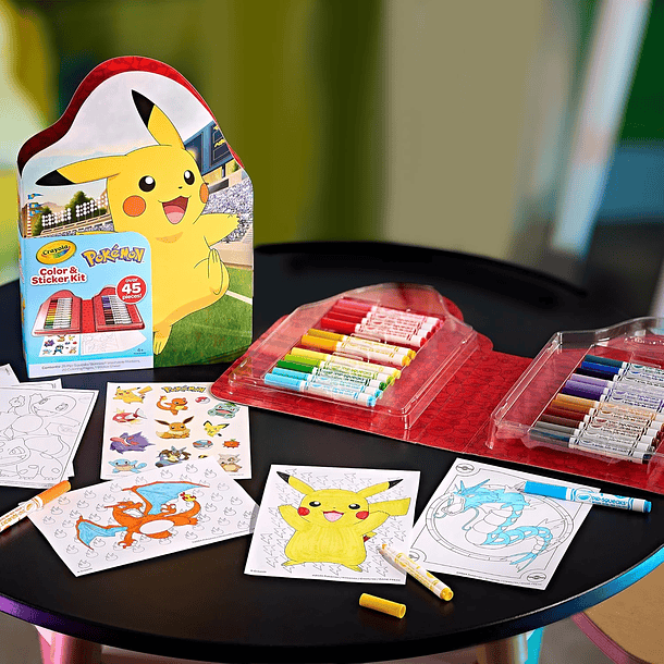 Crayola - Colours & Sticker Kit Pokémon 4